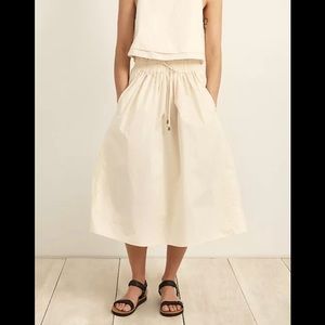 APIECE APART olive green Wabi Sabi skirt, size 10